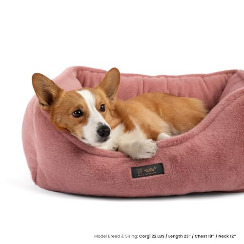 NANDOG-Cloud-Prive-Reversible-Bed-in-Rose-Pink-Ultra-Soft-Micro-Plush-Fabric-Modern-Design-Washable-for-Cats-SmallMedium-Dogs NANDOG Cloud Prive Reversible Bed in Rose Pink Ultra Soft Micro Plush Fabric Modern Design Washable for Cats SmallMedium Dogs