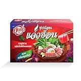 Jaew Hon Soup Cubes 70g (2 Cubes per pack) – Thai E-San North-Eastern Style Spicy Shabu Hot Pot Soup Versatile use for BBQ Marinade meat for Grilling