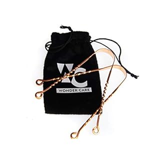 Wonder Care – Koperen Tongschraper | Ayurveda Tongue Cleaner en Slechte Adem | 2 X 100% Koperen Tongreiniger | Combo Tongreiniger Schraper | Zigzag + Twister Tongue Cleaner