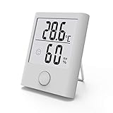 【3 MONTAGOPTIONEN & TRAGBAR】Hervorragend geeignet für die Überwachung der Innen- und Außen Feuchtigkeit und Temperatur, Thermometer Hygrometer erhältet Tisch-, Wand- Magnetbefestigung und bequeme Montage. Der Hydrometer Feuchtigkeit ist klein und leicht genug,damit man Platz sparen und zum Freien tragen kann.