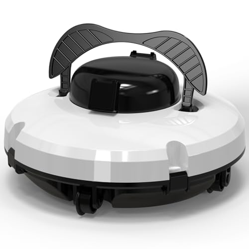 2024 Upgraded Robotic Pool Cleaner - Cordless Pool Vacuum for above Ground Pool Self-Parking Tech, Lasts 120 Mins, Automatic Pool Vacuum Robot for In Ground Flat Pools Up to 1000 Sq.Ft