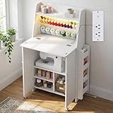 Kikihouse Folding Sewing Machine Cabinet with LED...