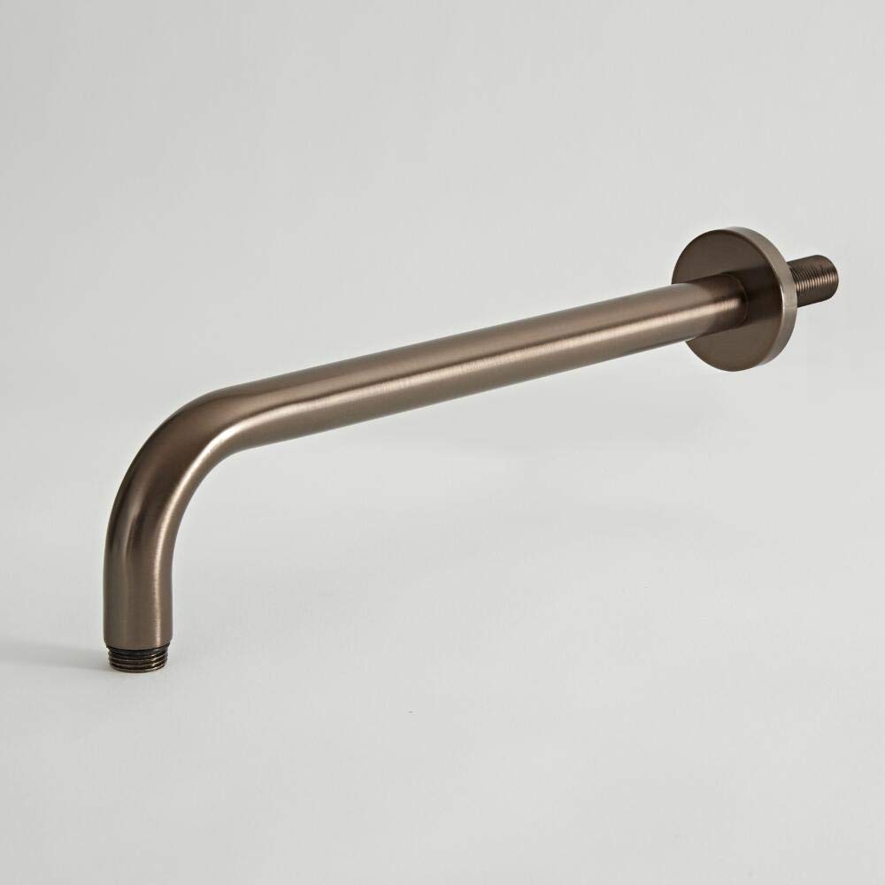 Milano Oil Rubbed Bronze Elizabeth Wall Mounted Curved Arm For Fixed Shower Head