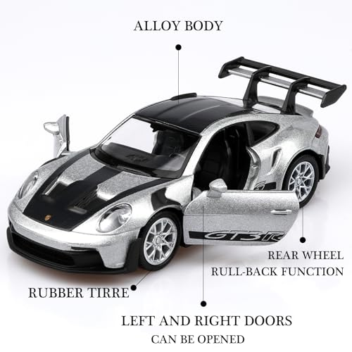 Modelo de coche Porsche 911 GT3 a escala 1:36 miniatura 3