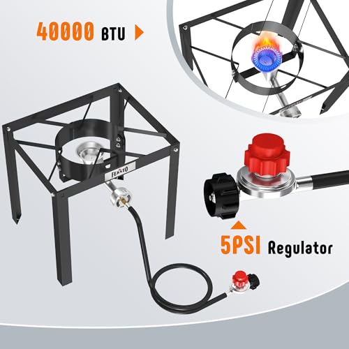 Image of Feasto 18 QT Propane Fish Fryer Pot and Baskets for Outdoor Cooking