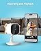 Swann EVO 2K Indoor Wi-Fi Security Camera: 2K HD Video, Compact Plug-in, Sound/Motion/pet/Person Detection, Live View, Night Vision, 2-Way Talk & Siren, Baby Monitor, Local/Cloud Storage, Easy Setup