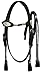 Mini Size Poco Leather Headstall w/Reins (Black)
