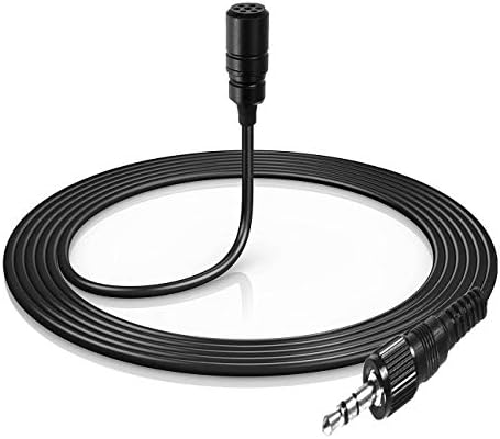 Canfon Pro Omni-Directional Condenser Lavalier Microphone for Sony UWP V1/D11/D21 Wireless Microphones Transmitter