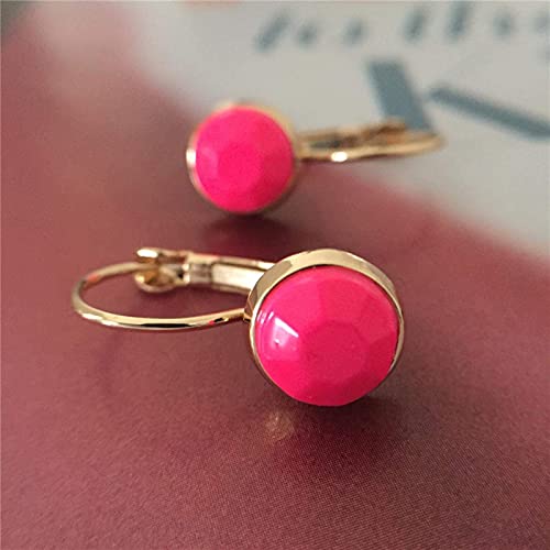 Bijoux de fête décontractés boucles d'oreilles acrylique et métal doré