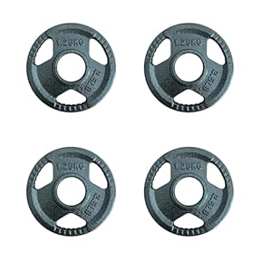 Chase Fitness 1.25kg Tri Grip Cast Iron 2″ Olympic Weight Plate (1.25kg x 4)