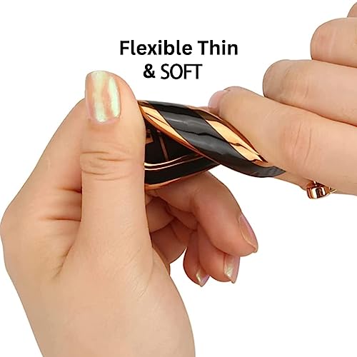 Image of Soft TPU Premium Car Key Cover Compatible with Xhorse B11 DS Model Universal Remote Flip Key Covers (Black with Golden)