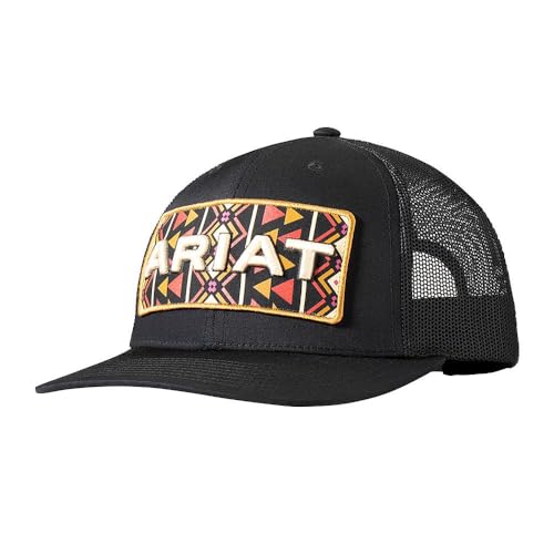 Casquette femme ARIAT à motif sud-ouest noir idéale pour l'été