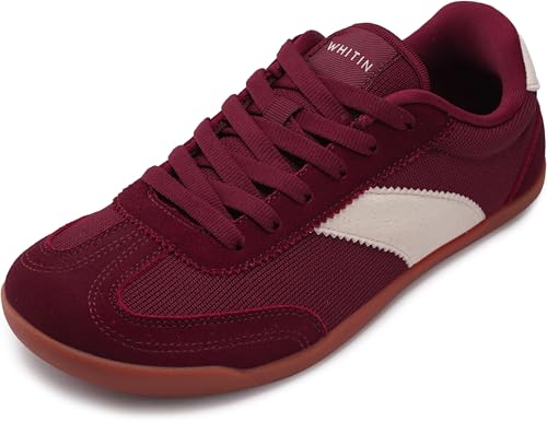 Image of WHITIN Women's Wide Toe Box Barefoot Shoes Retro Style W608 | Zero Drop Support, Natural Foot Alignment, Balanced Walking Feel, Daily Commute, Long Hours Standing