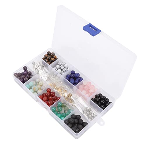 Cuentas de roca de lava multicolor de 8 mm, ideales para diseñar pulseras artesanales 5