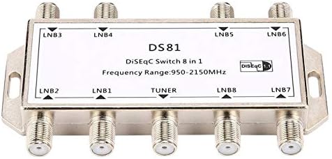GST-8101 8 in 1 Satellite Signal DiSEqC Switch LNB Receiver Multiswitch Wholesale