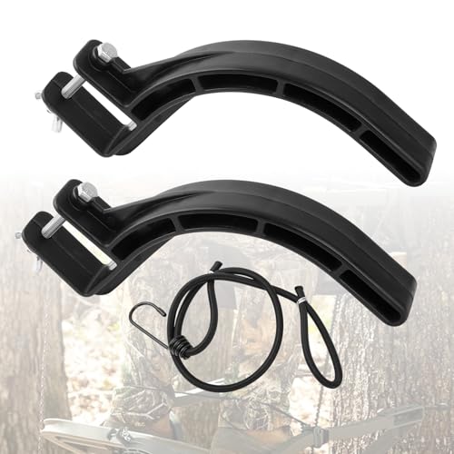 EINDER Climbing Tree Stand Accessories with Elastic Rope Adjustable Rapid Climb Stirrups with Screws for 1inch Square Tube Bracket