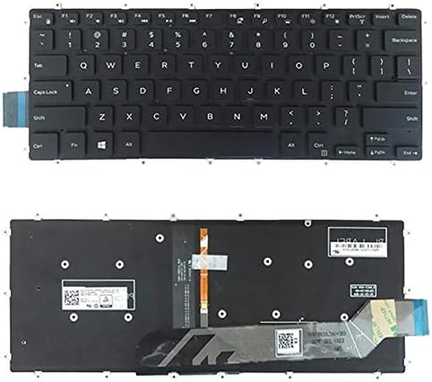 HEGUANGWEI US Version Keyboard with Keyboard Backlight for DELL Inspiron 13 5368 5378 5578 7368 7378 Replacement Part