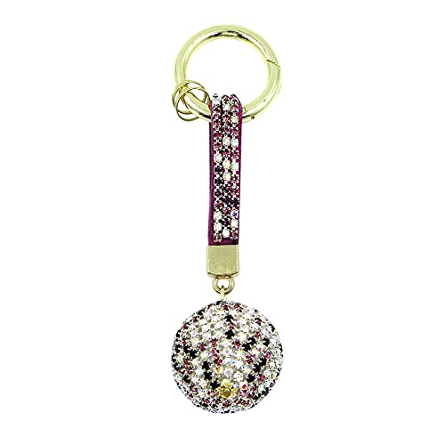 Aibearty Modischer, glänzender Strass-Kristallkugel-Schlüsselanhänger, Auto-Tasche, Geldbörse, Anhänger, Schlüsselanhänger für Frauen und Mädchen, Geschenk - - Einheitsgröße Cover