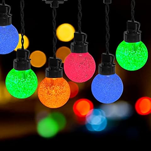 AWQ 35 FT Globe String Lights Outdoor Commercial Grade Light with 20 G50 Shatterproof LED Bulbs Waterproof Extendable for Indoor Outdoor Wedding Garden Party Christmas Trees Decoration (Multicolour) Cover