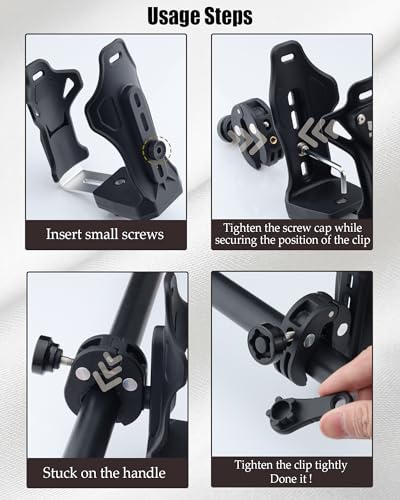 Extra Large Motorcycle ATV Cup Holder, Adjustable Drink Holder for 1.9 – 3.6" Water Bottle, Bluedale Universal Anti Theft Bike Bottle Cage Handlebar for Bicycle, Stroller, Scooter, Wheelchair, Boat - Image 6