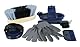 PFIFF 100576 Putzkiste mit Inhalt, Kinderputzbox, 6-teiliges Putzzeug für Kinder, Pferdepflege, Blau