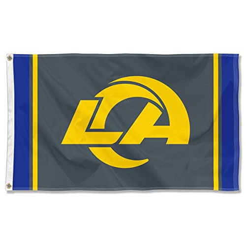 Los Angeles Rams Blackout Sideline Flag Outdoor Indoor 3x5 Foot Banner