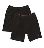 Polo Ralph Lauren Supreme Comfort Long Leg Boxer Brief - 2 Pack (L040) L/Polo Black