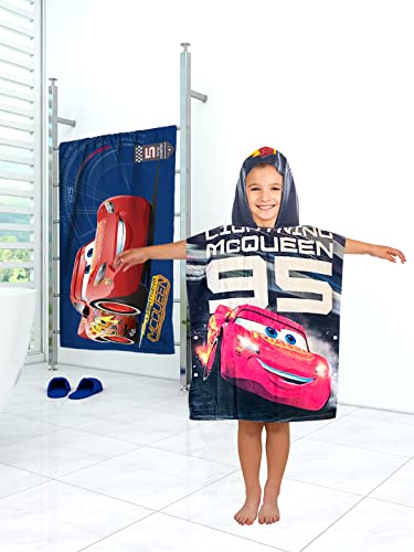 Image of Athom Living Disney Cars Hooded Bath Towel 60x120 cm Pack of 2