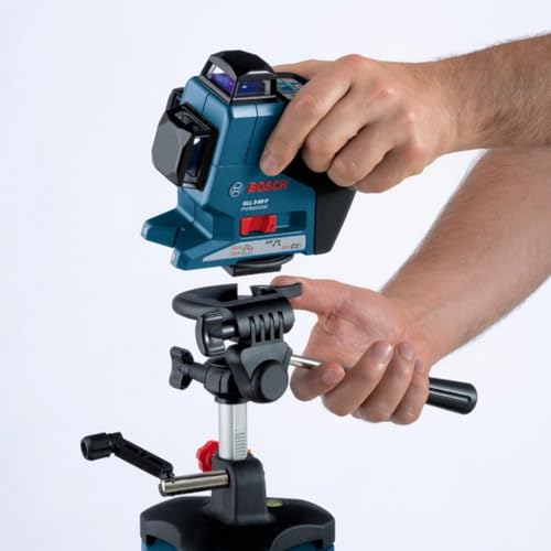 bosch professional trépied pour lasers et niveaux bt 250 (hauteur : 97,5–250 cm, filetage : 1/4")