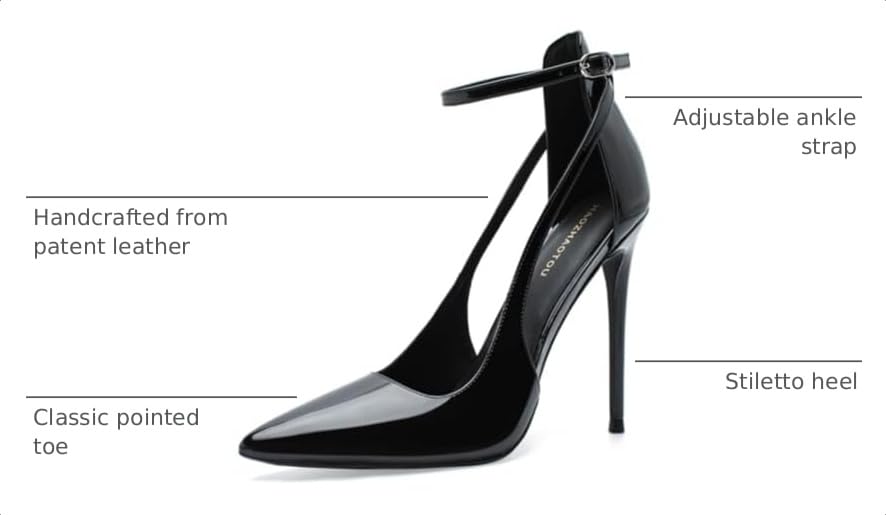 Image of Unisex High Heels for Men and Women 4.7 Inch Stiletto Heels