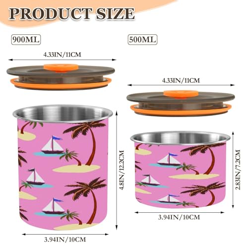 Envase Hermético de Acero Inoxidable para Café 30oz miniatura 2