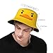 AIMASTZ Cute Yellow Duck Bucket Hat Outdoor Summer Beach Sun Hat Packable Fisherman Cap for Men and Women