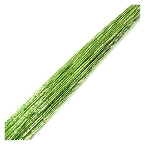 Floral Wire 25Pcs 80cm Stocking Flower Iron Wire Floral Stems Supplies for DIY Nylon Making Accessories(Color7)