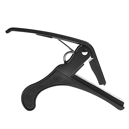 U/K Capo de guitare de luxe chromé pour guitare, ukulélé, banjo Utilisez 1 pièce Noir - Les Beatles, Paul McCartney, John Lennon, RIngo Starr, George Harrison U/K Capo de guitare de luxe chromé pour guitare, ukulélé, banjo Utilisez 1 pièce Noir