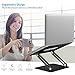 BoYata Laptop Stand, Adjustable Multi-Angle Laptop Riser with Heat-Vent Compatible for Laptop (10-17 inches) including MacBook Pro/Air, Surface, Samsung Notebook (Black)