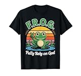 F.R.O.G. Fully Rely On God Peaceful Frog T-Shirt