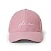 Sorority Shop Phi Mu Baseball Cap - Embroidered Logo, Soft Corduroy Pink