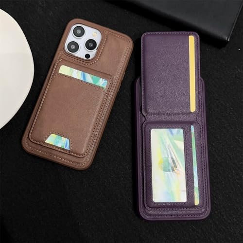 Étui portefeuille en cuir de qualité supérieure avec support pour iPhone 15 Pro Max - 7