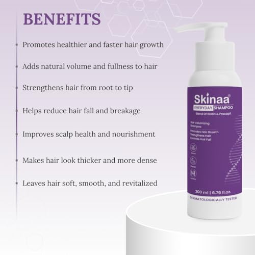 Image of Hard Water Everyday Hair Growth Shampoo | Dermatologically Tested Anti-Hair Fall Shampoo with Procapil | Strengthens Weak Roots and Reduces Breakage (200 ml, Unisex)