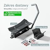 Borgen Ścienny uchwyt rowerowy pionowy, obrotowy, do 35 kg – Oszczędzający miejsce uchwyt na rower do montażu na ścianie, w zestawie kołki Fischer DuoPower
