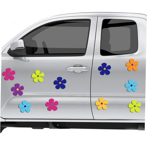 BESPORTBLE 24stücke Kühlschrank Magnete Mit Blumenmotiven Magnetische Aufkleber Für Türen Und Autos Dekorative Kühlschrankmagnete Aus Stabilem Harzmaterial