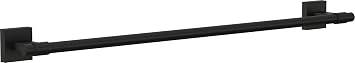 Franklin Brass Towel Rack | 24 Inch Matte Black Towel Bar for Bathroom, Kitchen | Maxted Accessories
