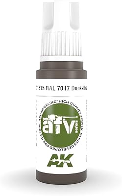 AK Acrylics 3Gen AFV AK11315 RAL 7017 Dunkelbraun (17ml)