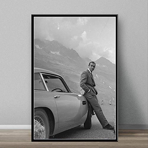 ysldtty Peinture sur Toile Sean Connery Classique Acteur De Star De Cinéma Affiche d'art Mur Décor À La Maison N295W sans Cadre 40cmx60cm Cover