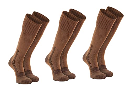 Fox River Men's Wick Dry Maximum Mid Calf Military Sock, 3 Pack (Coyote Brown2