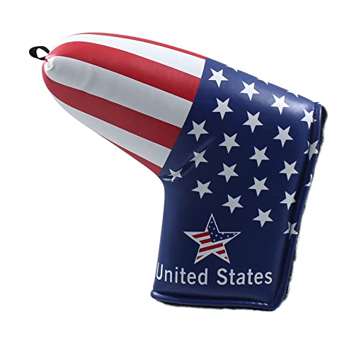 Craftsman Golf Stars And Stripes Golf Putter Club Head Cover Headcover For Scotty Cameron Odyssey Blade Callaway Taylormade Etc. #TOP2