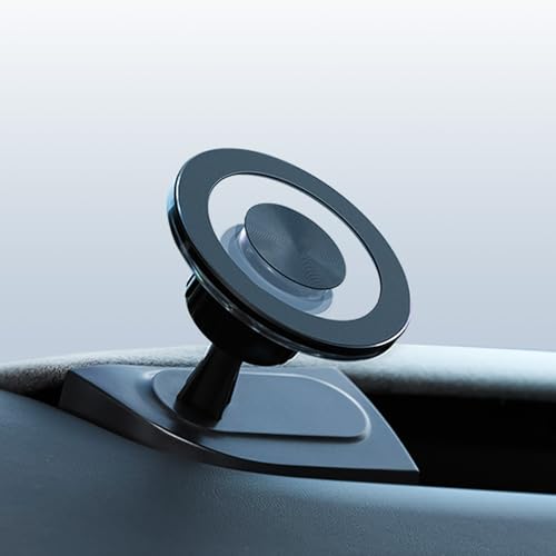 zynkeon Phone Mount Compatible with Tesla Model 3 Highland 2024 2025, Model Y Juniper 2025 Magnetic Phone Holder, Magsafe Vent Phone Mount for iPhone 16 15 14 13 12 Series Fixed Base Black