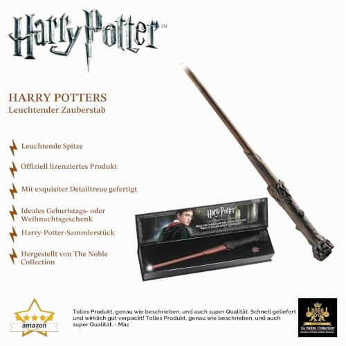 Leuchtender Zauberstab Noble Collection Harry Potter