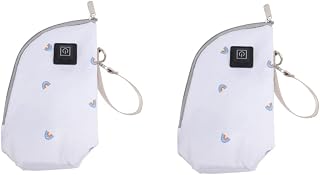 Toyvian 2 Pçs Saco De Isolamento De Garrafa De Bebê Garrafas Para Recém-Nascidos Garrafa De Mama Para Bebê Enfermagem Aquecedor De Garrafa De Alimentação Capa De Carro Aquecedor De