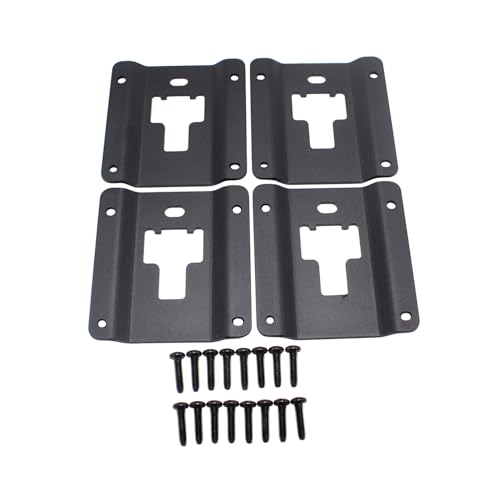 4x Truck Bed Cleats Tie Down Interface Plates w/Screws FL3Z9928408AB Fits for Ford F150 F250 F350 & Raptor Pickup Box 2015-2024